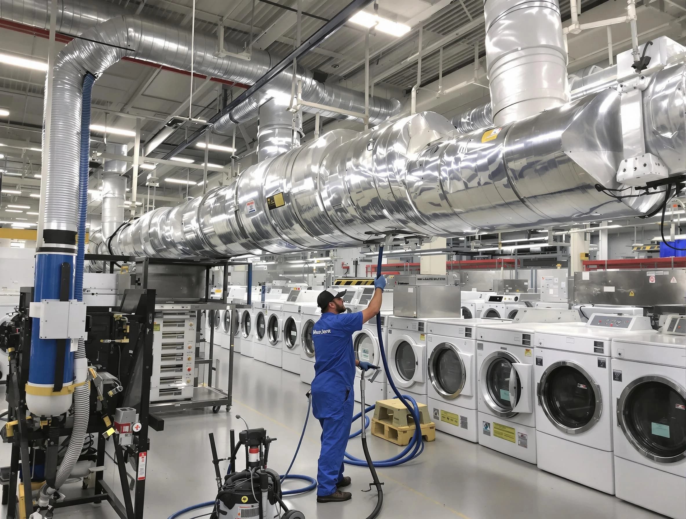 South Ogden Dryer Vent Cleaning team performing heavy-duty industrial dryer vent cleaning in South Ogden