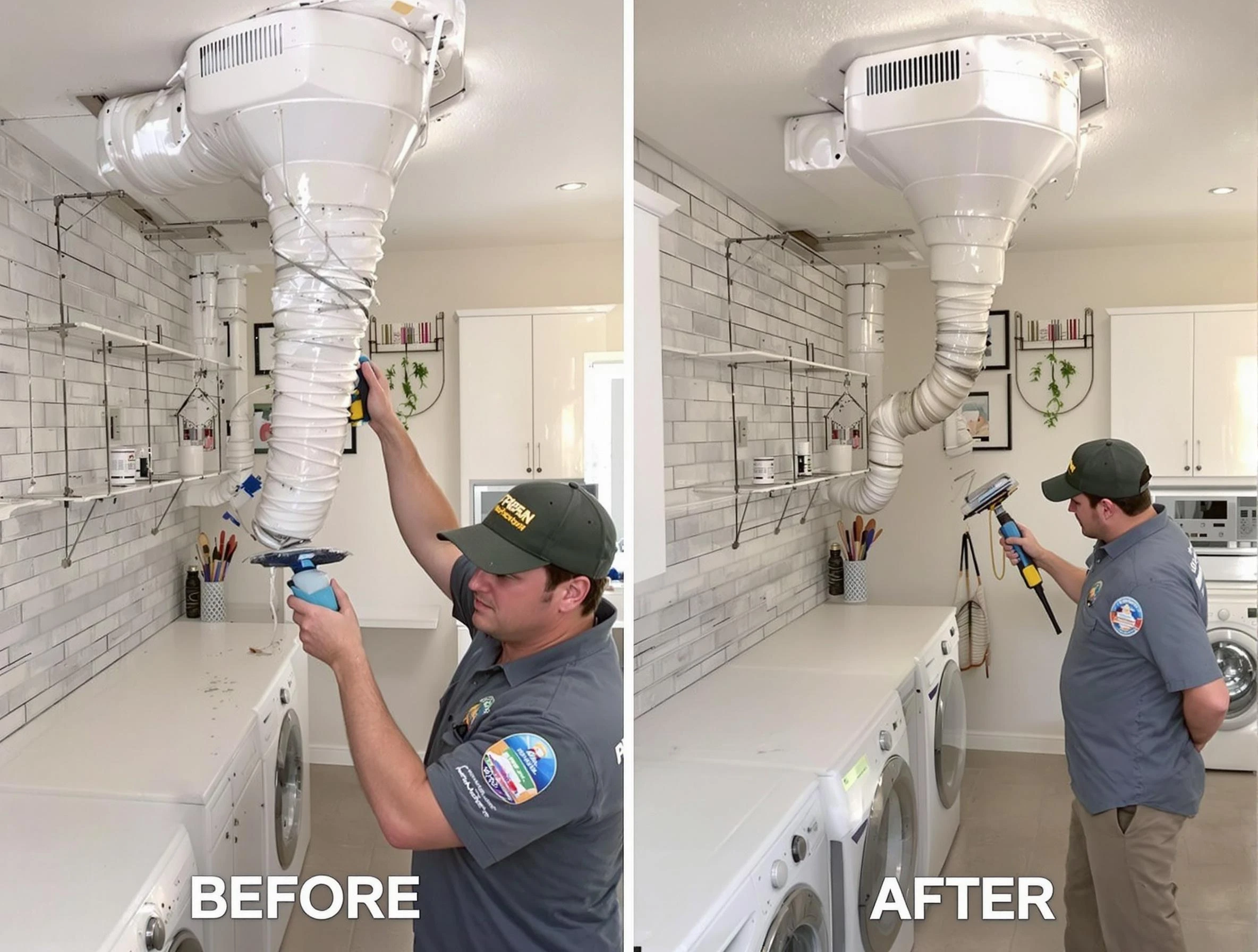 Professional dryer exhaust vent cleaning by South Ogden Dryer Vent Cleaning in South Ogden